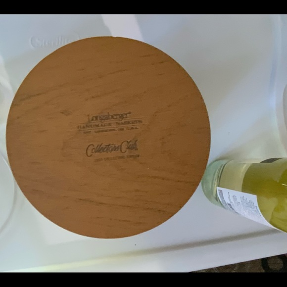 Longaberger 2003 Collector’s Club Floral Vase Basket and Protector Set - Picture 6 of 8